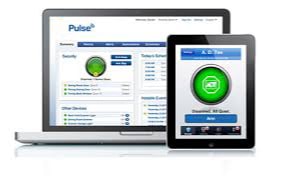 Laptop and iPad running ADT Pulse app 